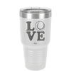 LOVE with Tennis Ball - Laser Engraved Stainless Steel Drinkware - 1920 -