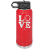 LOVE with Tennis Ball - Laser Engraved Stainless Steel Drinkware - 1920 -