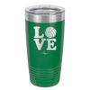 LOVE with Volleyball - Laser Engraved Stainless Steel Drinkware - 1924 -