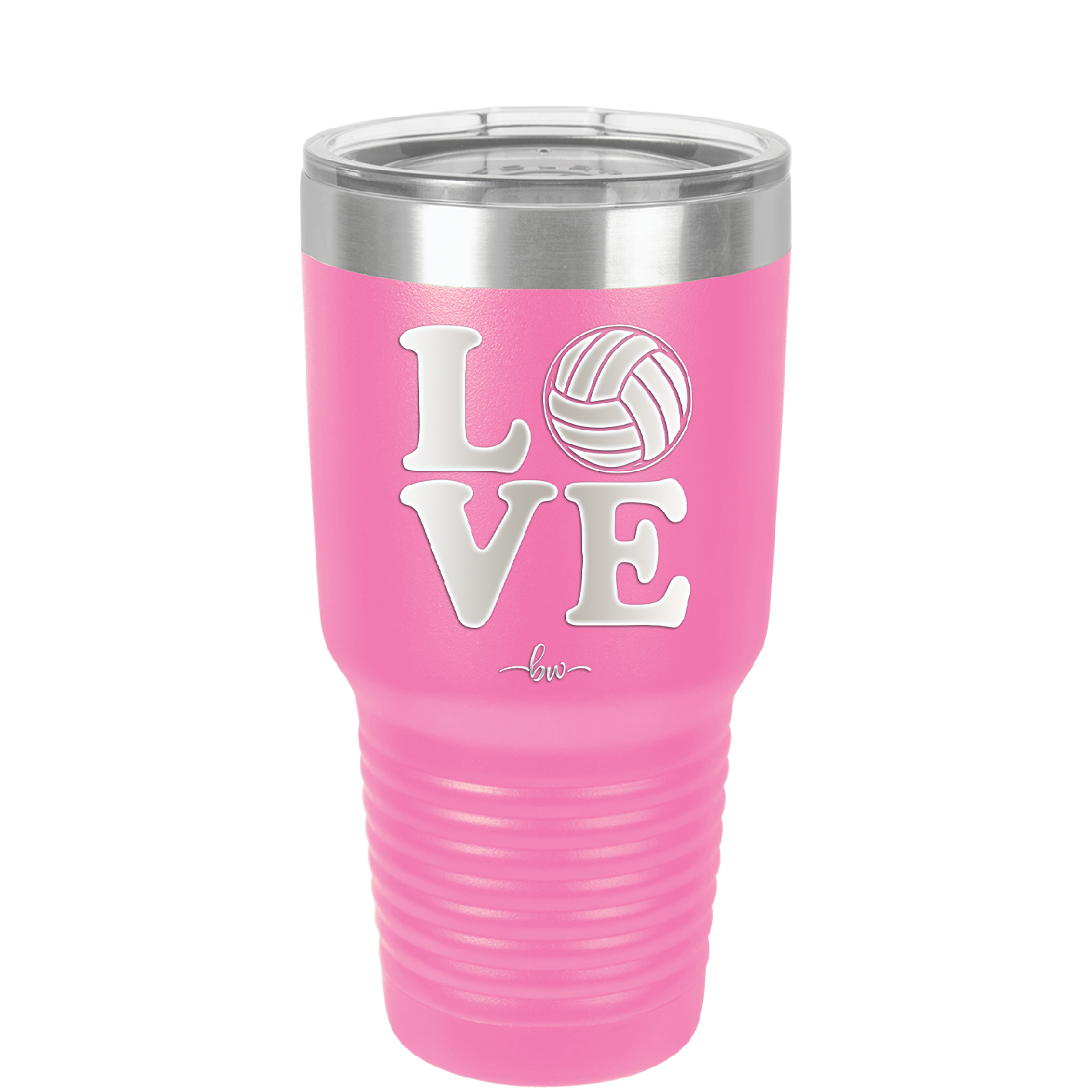 LOVE with Volleyball - Laser Engraved Stainless Steel Drinkware - 1924 -