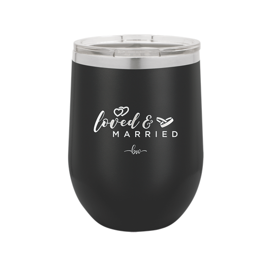 Loved and Married - Laser Engraved Stainless Steel Drinkware - 1942 -
