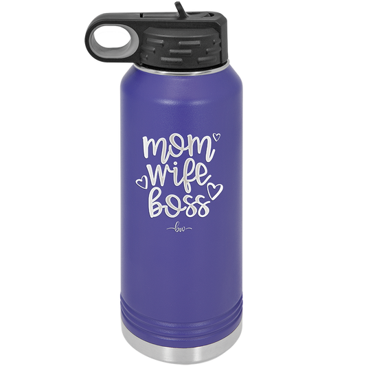 Mom Wife Boss - Laser Engraved Stainless Steel Drinkware - 1967 -