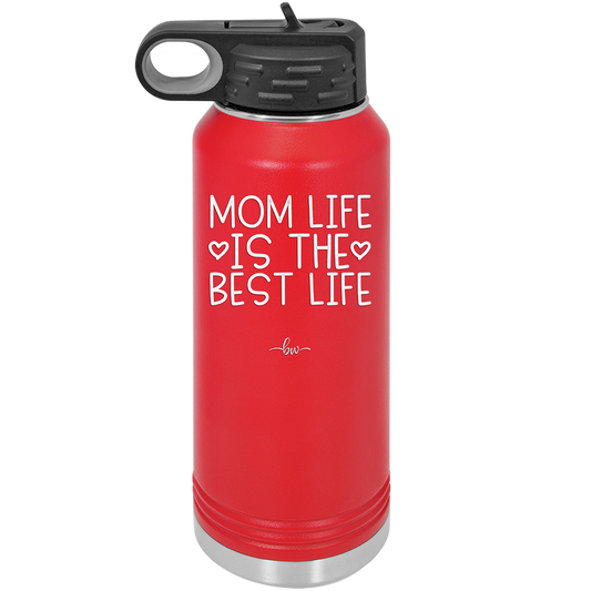 Mom Life is the Best Life - Laser Engraved Stainless Steel Drinkware - 1977 -