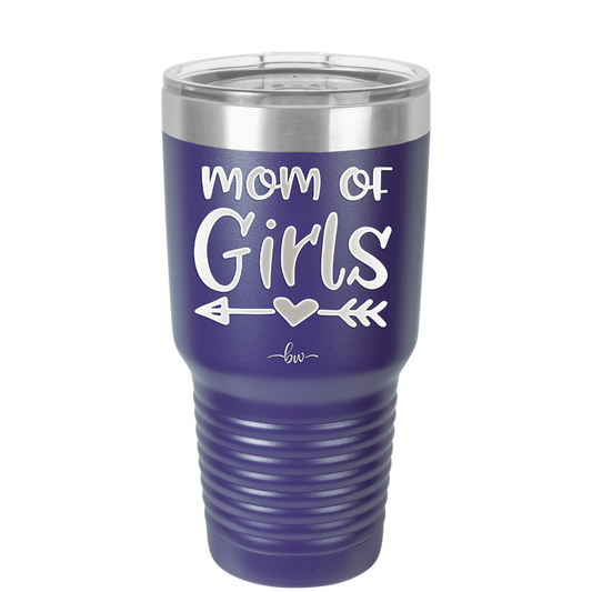 Mom of Girls - Laser Engraved Stainless Steel Drinkware - 1983 -