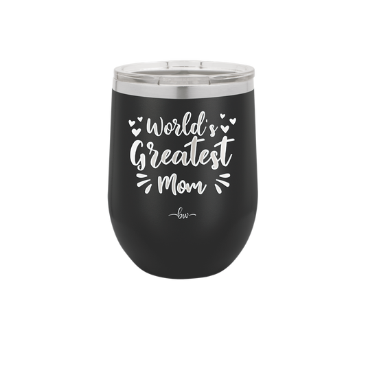 World's Greatest Mom - Laser Engraved Stainless Steel Drinkware - 1987 -