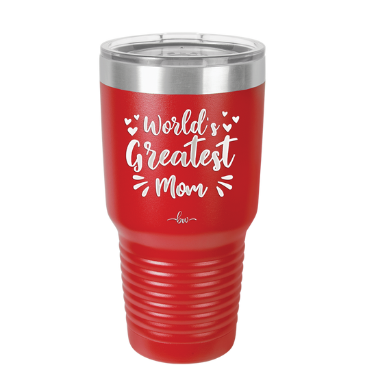 World's Greatest Mom - Laser Engraved Stainless Steel Drinkware - 1987 -