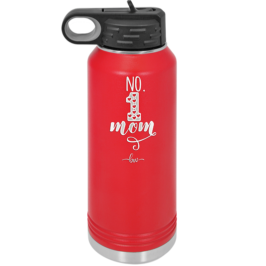 No 1 Mom - Laser Engraved Stainless Steel Drinkware - 1992 -