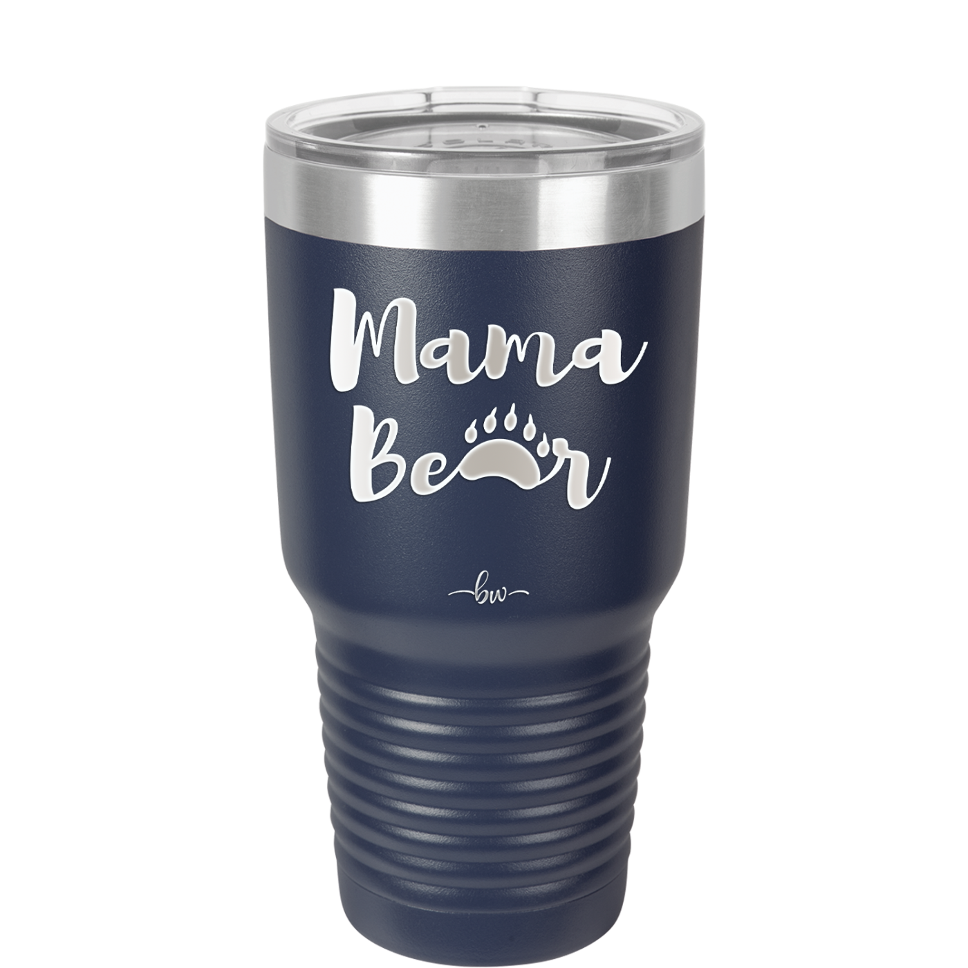 Mama Bear Paw Print - Laser Engraved Stainless Steel Drinkware - 2011 -