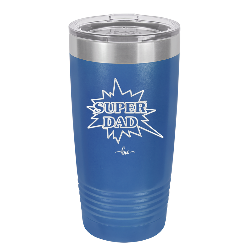 Super Dad with Starburst - Laser Engraved Stainless Steel Drinkware - 2024 -
