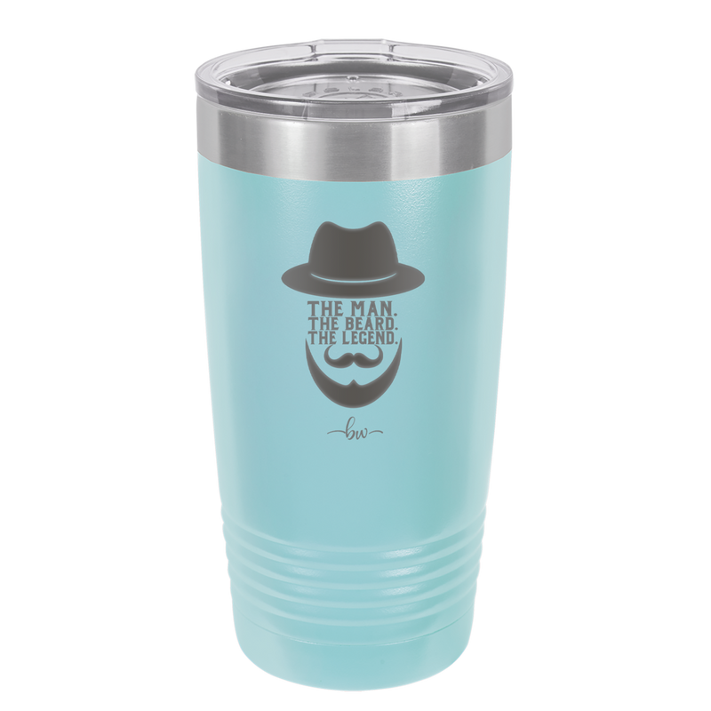 The Man the Beard the Legend - Laser Engraved Stainless Steel Drinkware - 2035 -