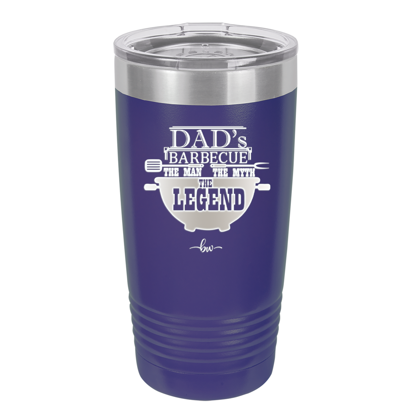 Dad's Barbecue The Man the Myth the Legend - Laser Engraved Stainless Steel Drinkware - 2038 -