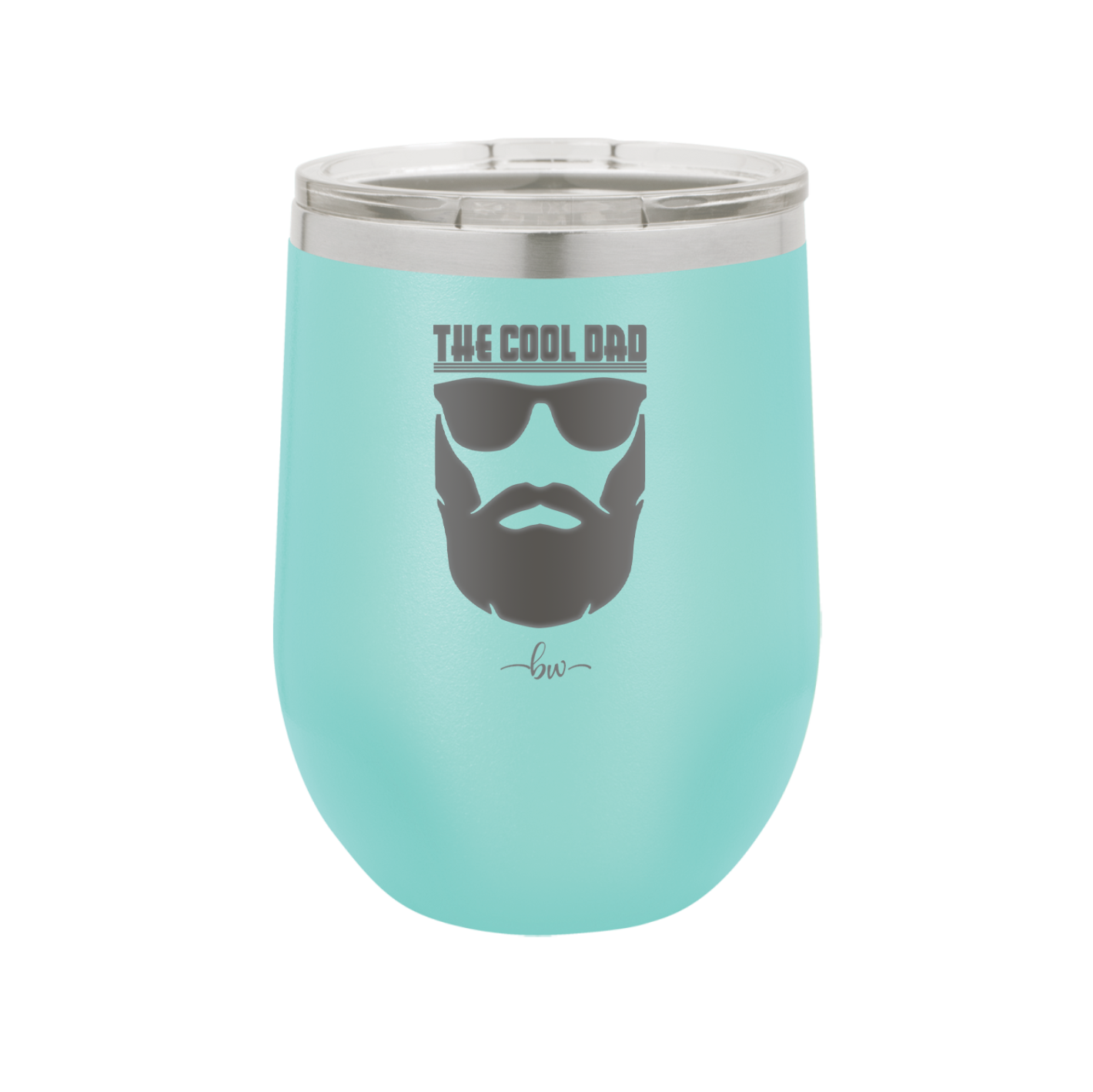 The Cool Dad Sunglasses with Beard - Laser Engraved Stainless Steel Drinkware - 2045 -
