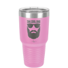 The Cool Dad Sunglasses with Beard - Laser Engraved Stainless Steel Drinkware - 2045 -