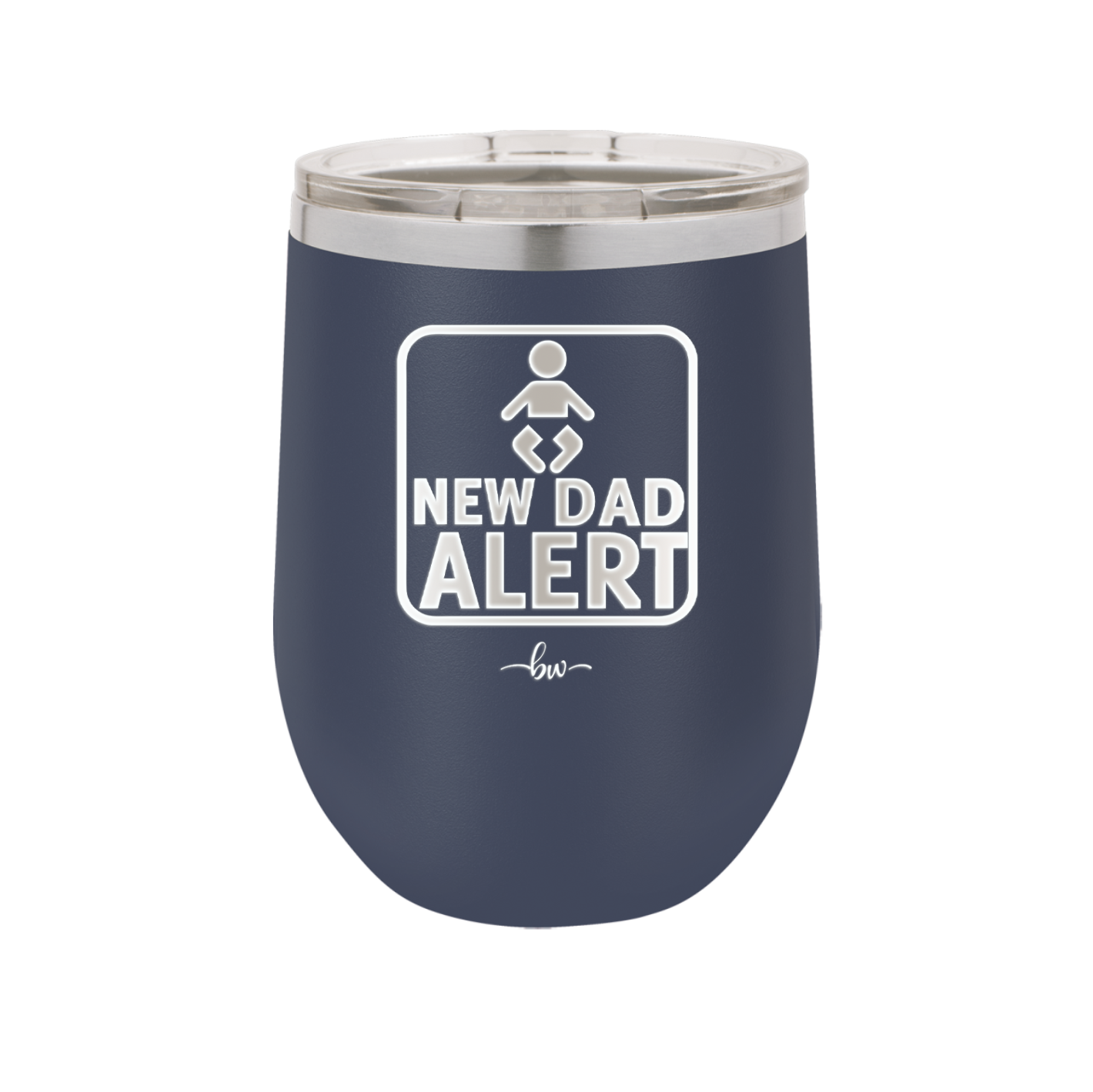 New Dad Alert - Laser Engraved Stainless Steel Drinkware - 2052 -