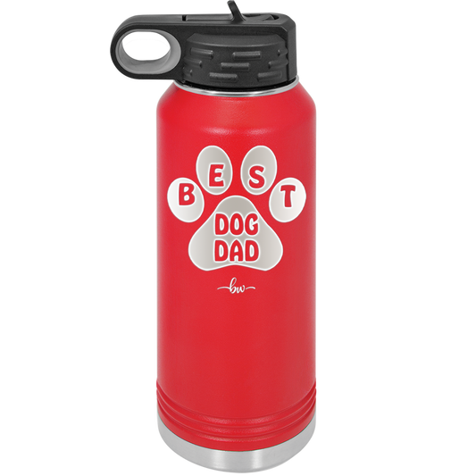 Best Dog Dad - Laser Engraved Stainless Steel Drinkware - 2055 -