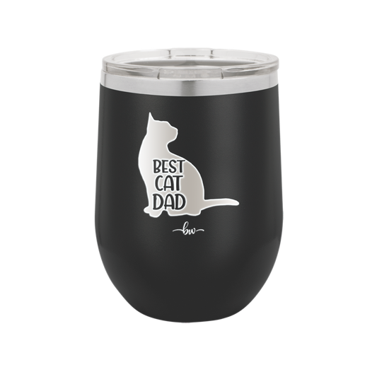 Best Cat Dad - Laser Engraved Stainless Steel Drinkware - 2056 -