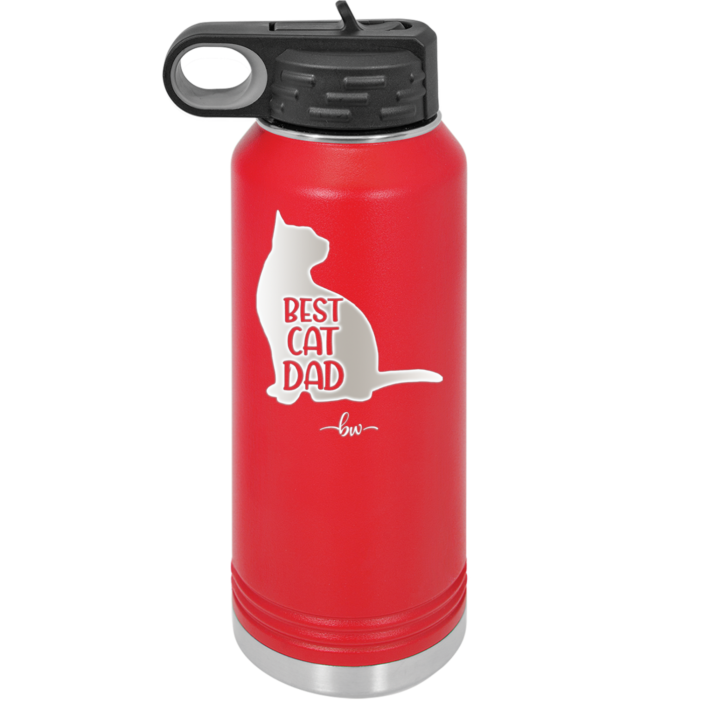Best Cat Dad - Laser Engraved Stainless Steel Drinkware - 2056 -
