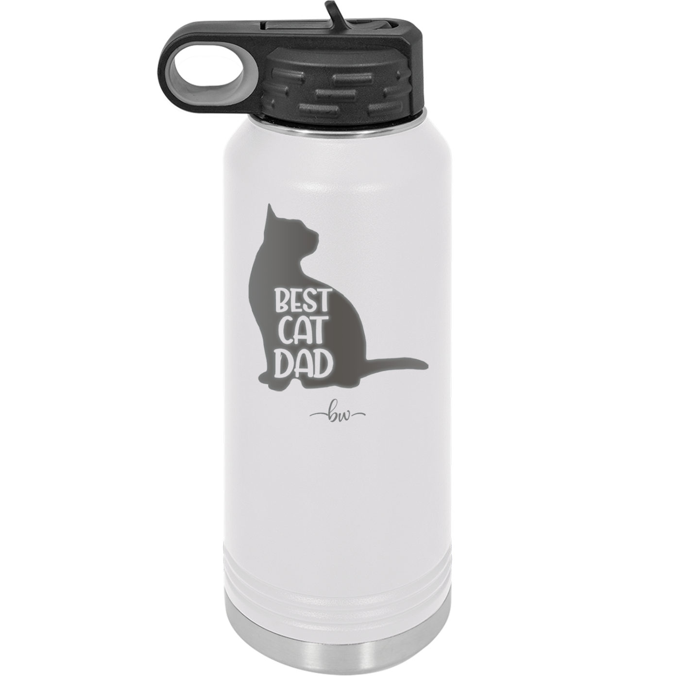 Best Cat Dad - Laser Engraved Stainless Steel Drinkware - 2056 -