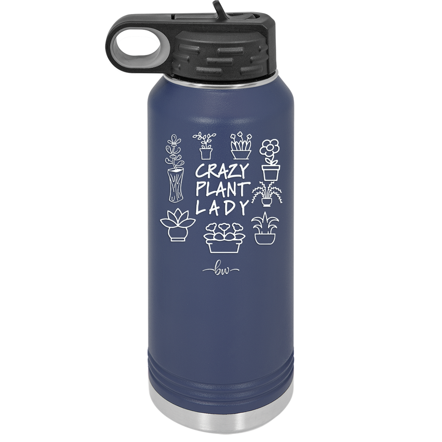 Crazy Plant Lady - Laser Engraved Stainless Steel Drinkware - 2060 -