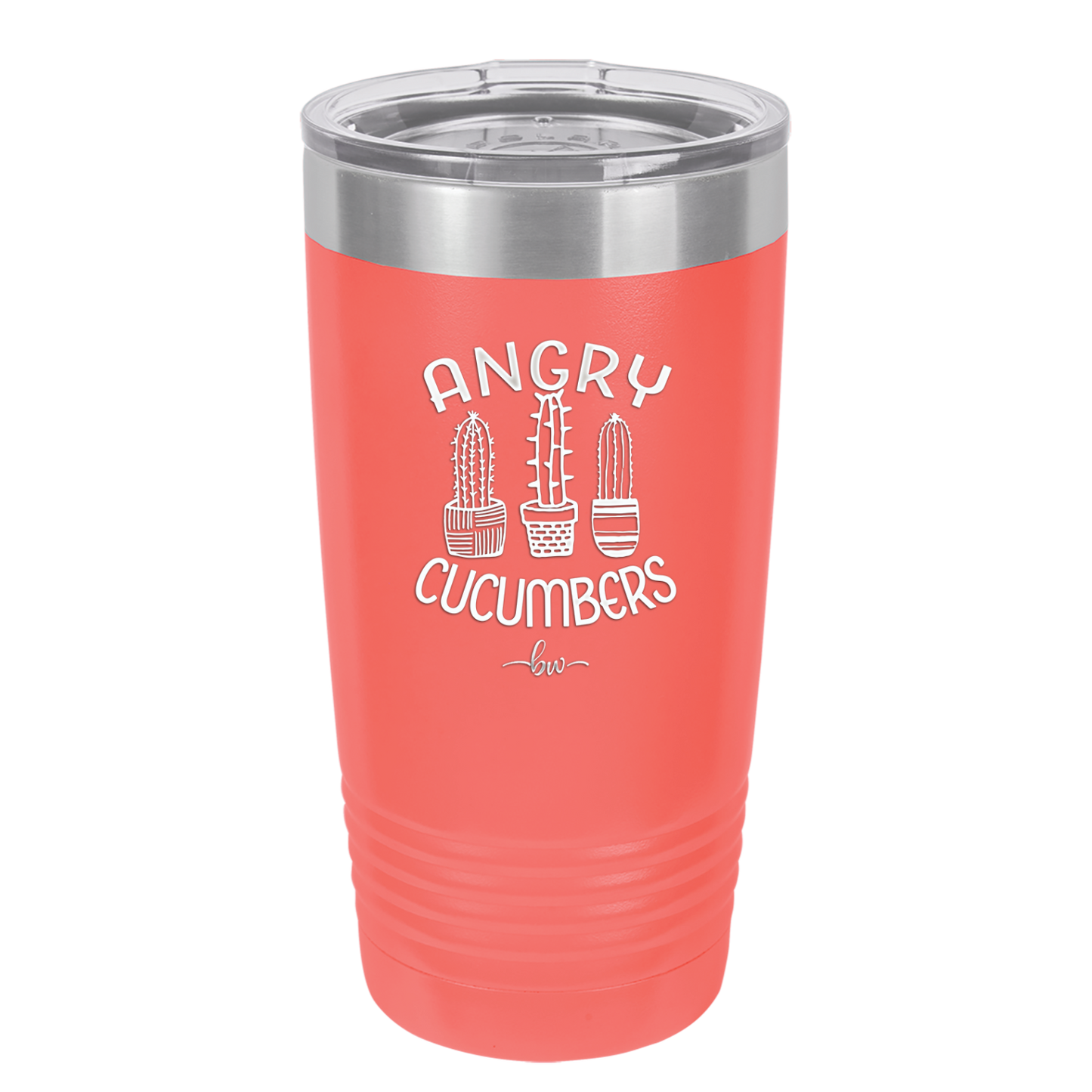 Angry Cucumbers - Laser Engraved Stainless Steel Drinkware - 2079 -
