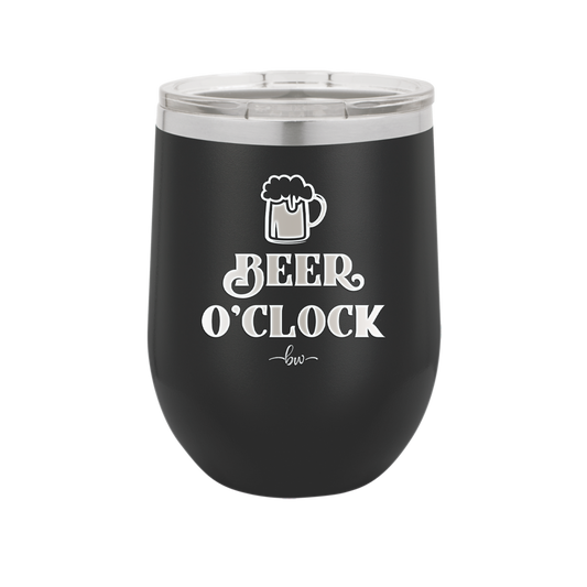 Beer O'Clock - Laser Engraved Stainless Steel Drinkware - 2098 -