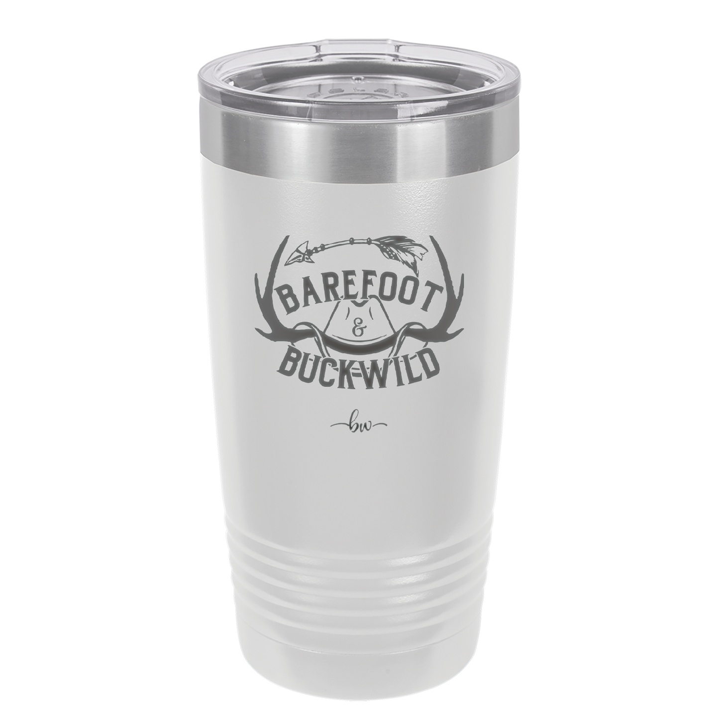 Barefoot and Buckwild - Laser Engraved Stainless Steel Drinkware - 2104 -