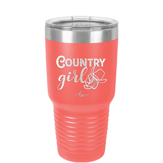 Country Girl - Laser Engraved Stainless Steel Drinkware - 2106 -