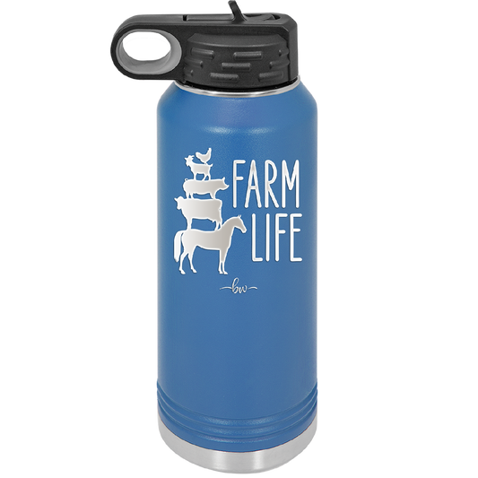 Farm Life - Laser Engraved Stainless Steel Drinkware - 2108 -