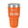 I Wonder if Tacos Think About Me Too - Laser Engraved Stainless Steel Drinkware - 2130 -