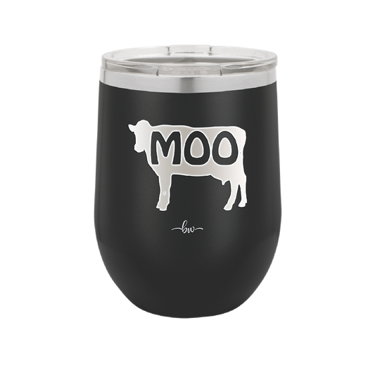 Moo - Laser Engraved Stainless Steel Drinkware - 2160 -