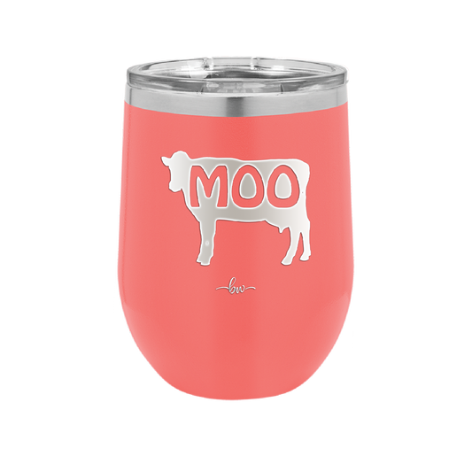 Moo - Laser Engraved Stainless Steel Drinkware - 2160 -