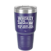 Whiskey is the Answer Now What Was the Question - Laser Engraved Stainless Steel Drinkware - 2170 -