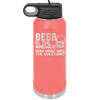 Beer is the Answer Now What Was the Question - Laser Engraved Stainless Steel Drinkware - 2171 -