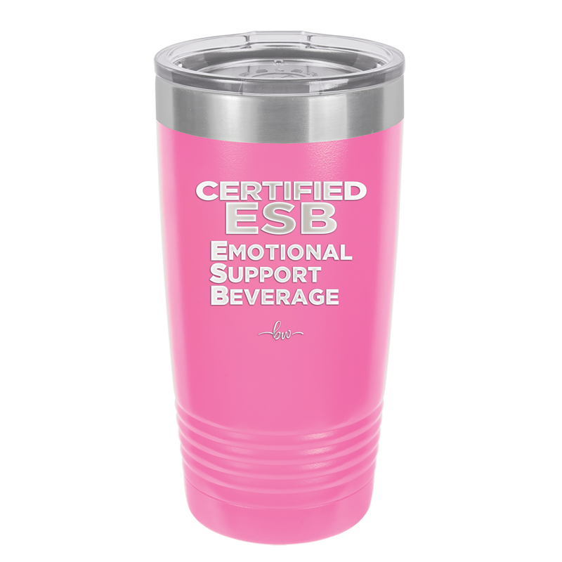 ESB Emotional Support Beverage - Laser Engraved Stainless Steel Drinkware - 2175 -