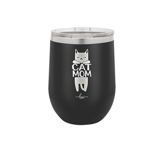 Cat Mom - Laser Engraved Stainless Steel Drinkware - 2183 -