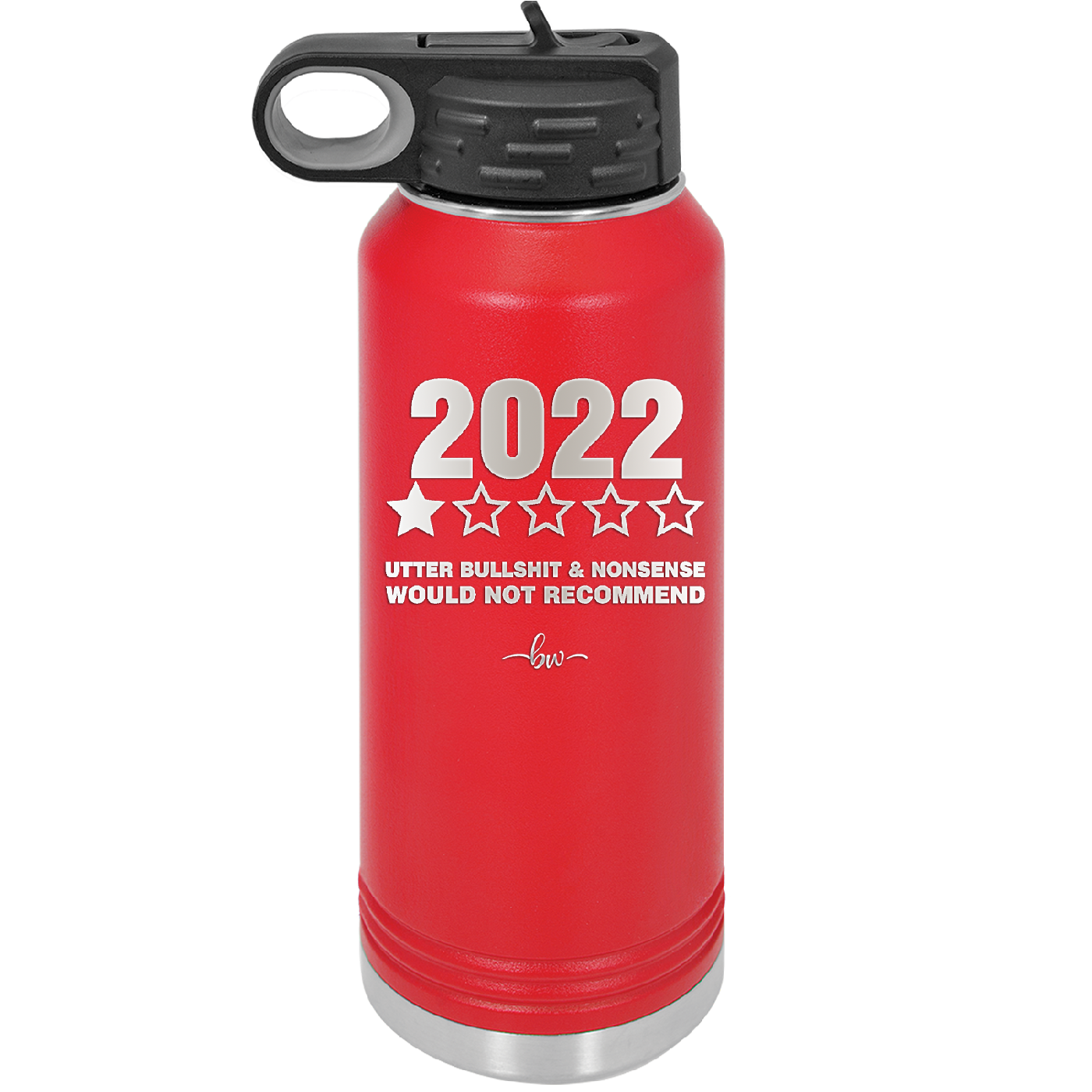 32 oz water bottle  2022 utter bullshitt and nonsense would not recommend-- red