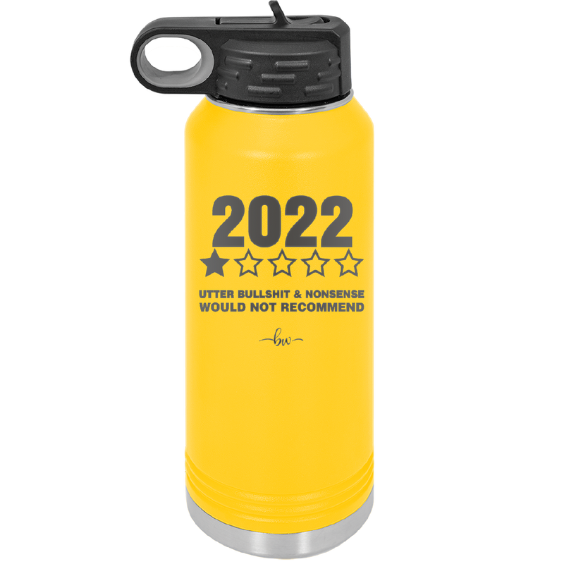 30 oz water bottle 2022 utter bullshitt and nonsense would not recommend - yellow
