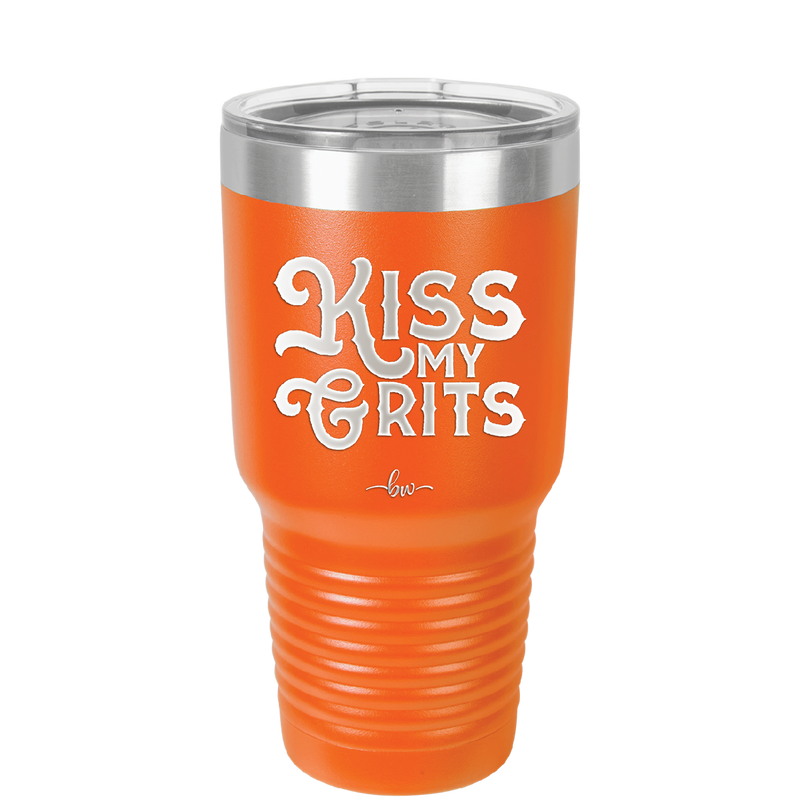 Kiss My Grits - Laser Engraved Stainless Steel Drinkware - 2251 -
