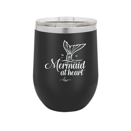 Mermaid at Heart - Laser Engraved Stainless Steel Drinkware - 2364 -