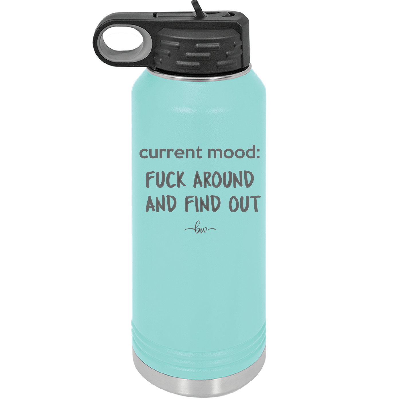 Current Mood: Fuck Around and Find Out - Laser Engraved Stainless Steel Drinkware - 2382 -
