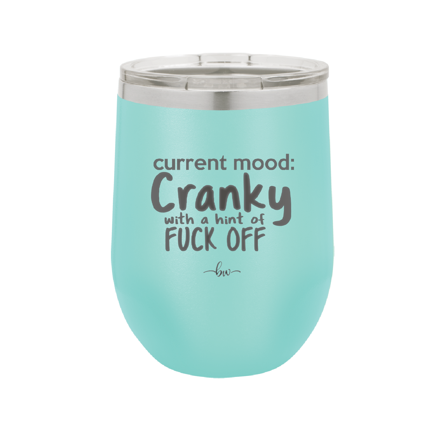 Current Mood: Cranky with a Hint of Fuck Off - Laser Engraved Stainless Steel Drinkware - 2383 -