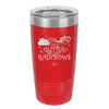 I Sweat Glitter and Fart Rainbows Cat - Laser Engraved Stainless Steel Drinkware - 2397 -
